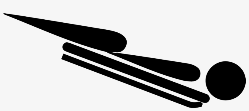 Free Winter Olympic Clipart - Skeleton Olympic Sport, transparent png #2891301