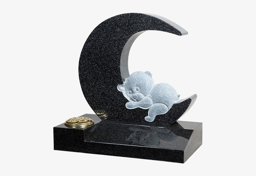 Headstone Clipart Funeral Angel - Moon Headstone, transparent png #2891514