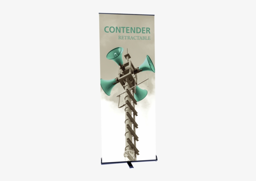 Contender Standard Retractable Banner Stand - Adjustable Height Retractable Banners, transparent png #2891589