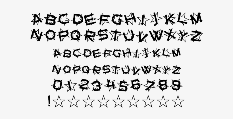 Dingfonts Star Dust Example - Rock Salt Font, transparent png #2891608