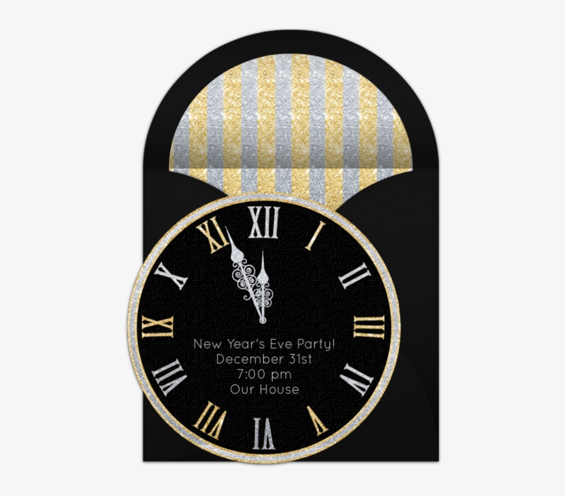 Midnight Clock Online Invitation - Vintages Mond-gesicht Im Kreide-weiß Runde Wanduhr, transparent png #2891681