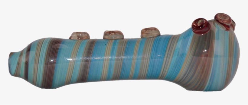 Light Blue Swirl Pipe - Wood, transparent png #2892245