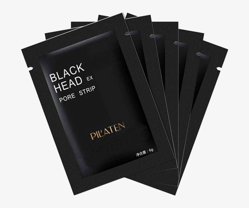 5 Pcs Pilaten Facial Care Black Mask - Blackhead Remover Mask (10 Pore Strips) + 1 Extractor,, transparent png #2892346