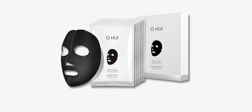 Extreme White 3d Black Mask, transparent png #2892677