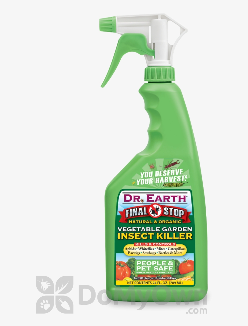 Dr Earth Vegetable Garden Insect Killer Rtu 24 Oz - Dr Earth 8005 Final Stop 24 Oz Organic / Natural Vegetable, transparent png #2892877