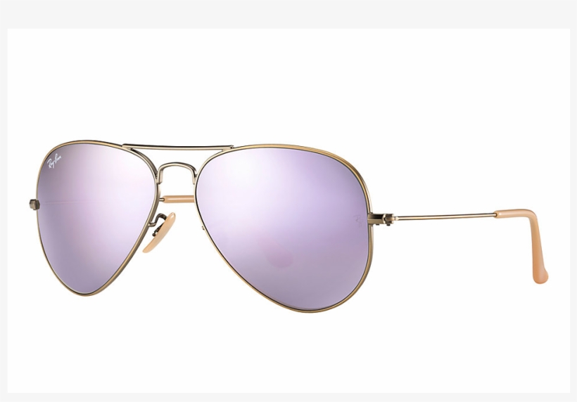 Logo Ray Ban Png - Ray-ban Aviator Large Metal Rb 3025 - Brushed Bronze/lilac, transparent png #2892945