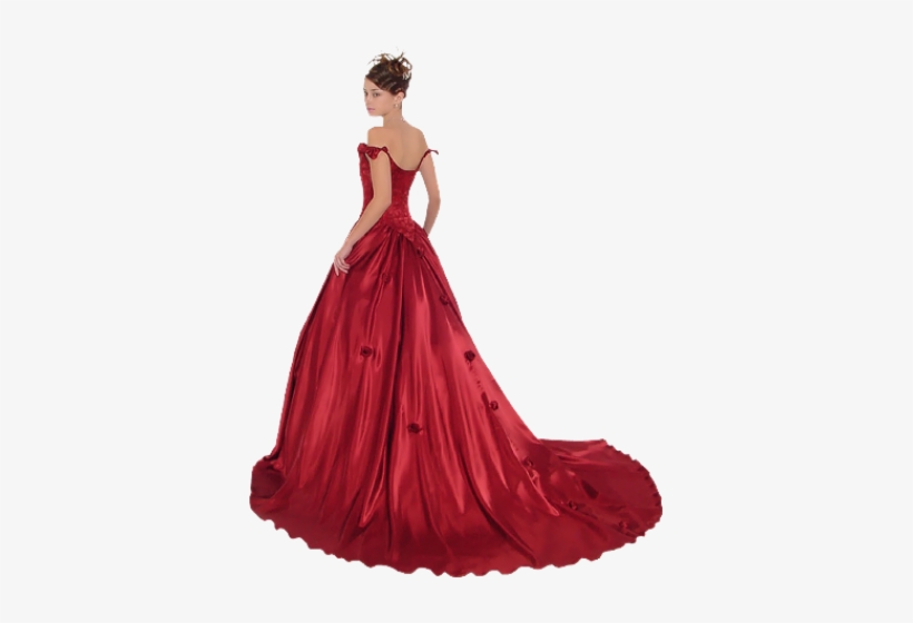 Woman In Red Dress Png Images - Quinceañeras Animadas Con Vestido Rojo, transparent png #2893041