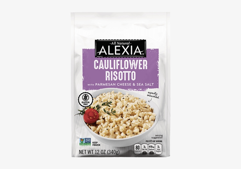 Cauliflower Risotto With Parmesan Cheese & Sea Salt - Alexia Fries, Yukon Select, Garlic, With Parsley, transparent png #2893185