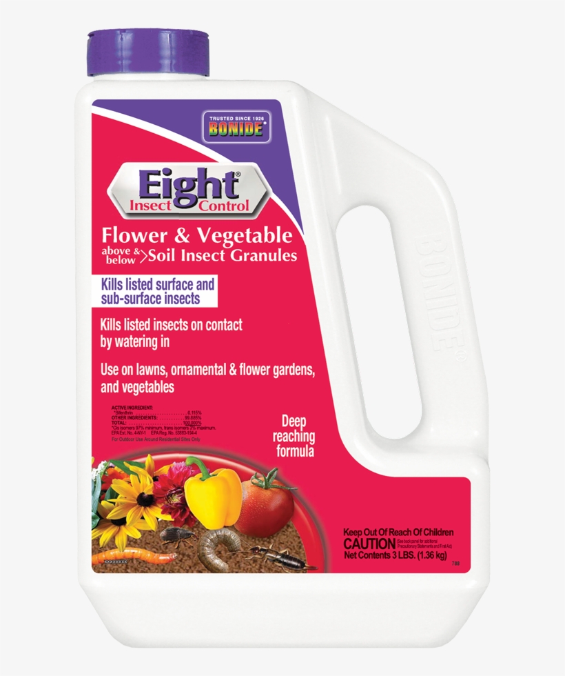 Eight® Garden Granules - Bonide 945 Rose Insecticide, 5-pound, 5 Lb, 8-12-4,, transparent png #2893280