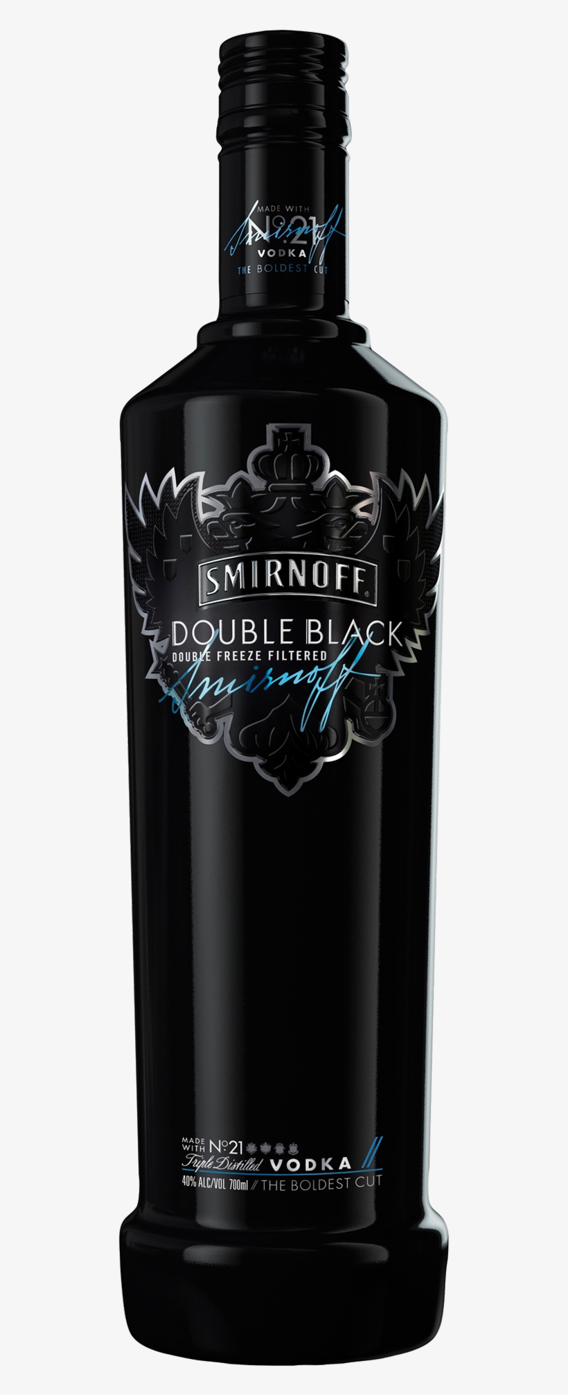 Double Black Vodka 700ml - Double Black Vodka, transparent png #2893486