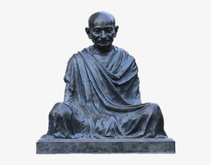 Mahatma Gandhi Sitting Statue - Sabarmati Ashram Gandhi Statue, transparent png #2893572