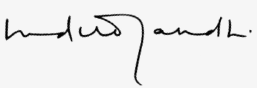 Indira Gandhi Signature Transparent - Signature Gandhi Png, transparent png #2893597