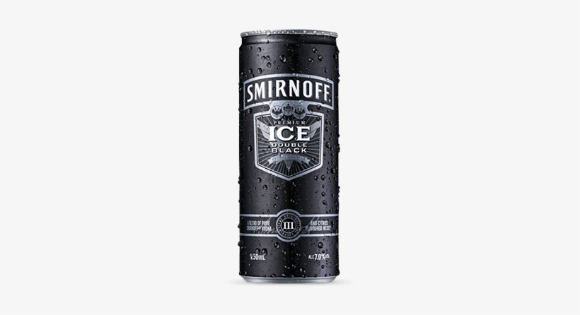 Smirnoff Ice Double Black - Smirnoff Double Black Can, transparent png #2893621