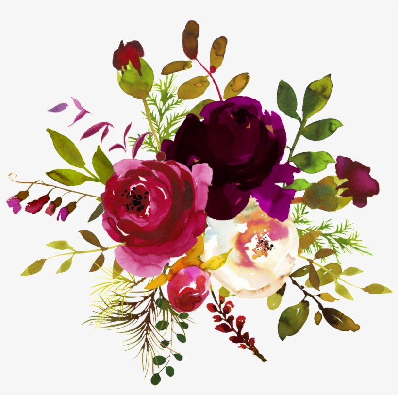 15+ Decorative Red Flower Border Png Images