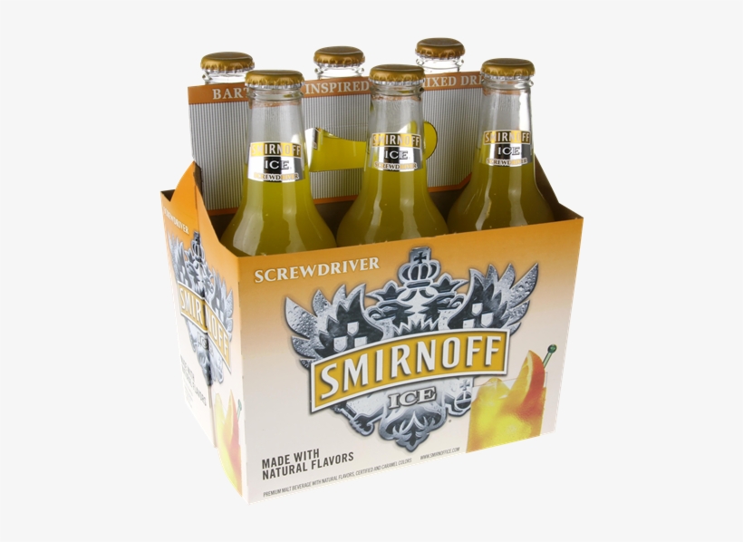 Smirnoff Ice Screwdriver 6 Pack - 6 Pack Of Alcohol, transparent png #2893868