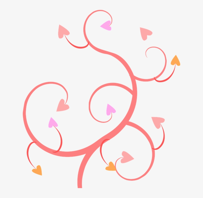 Vector Swirl Clipart Pink - Heart Swirl Design Png, transparent png #2894089