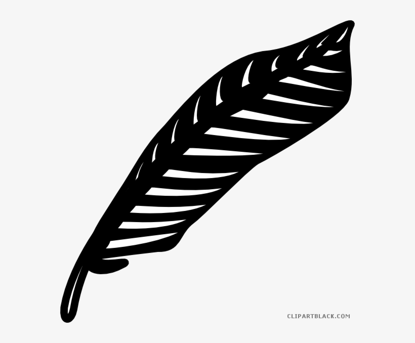 Turkey Feather Outline Clipart Image