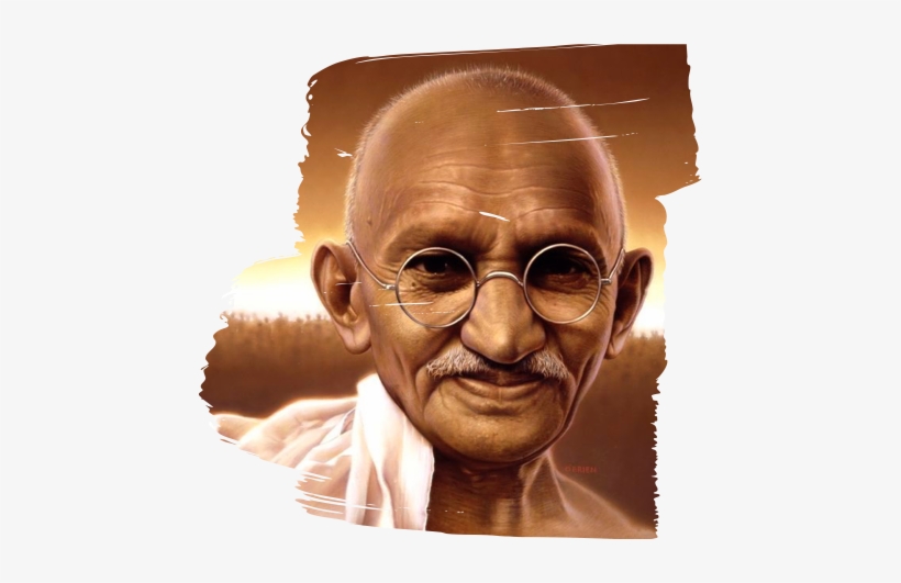 Studies Now Show That Compassion Can Be Increased Through - Mahatma Gandhi In Color, transparent png #2894291