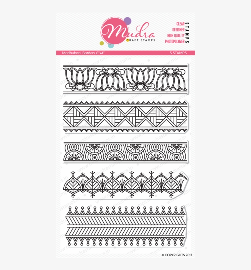 Mudra Craft Stamps - Madhubani Border Art Easy, transparent png #2894371