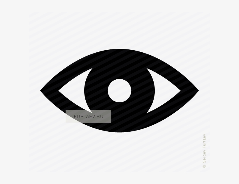 Vector Icon Of Open Eye - Eyes Vector White Icon Png, transparent png #2895066