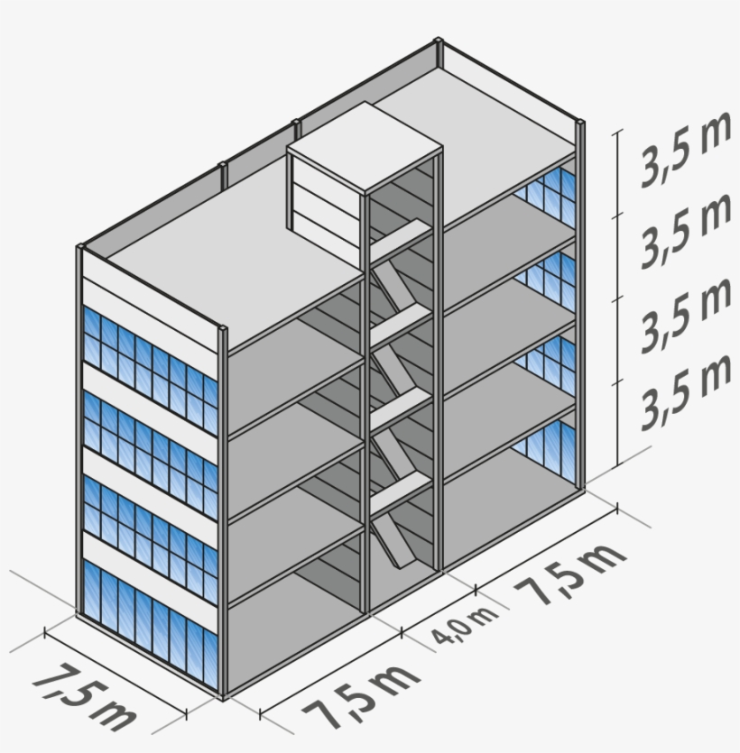 A Altura Destas Construções É De 3,5 M Por Pavimento, - Diagram, transparent png #2895069
