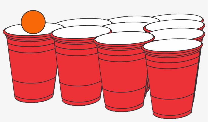 Beer Pong Clipart Beer Pong Ping Pong - Beer Pong Png, transparent png #2895202