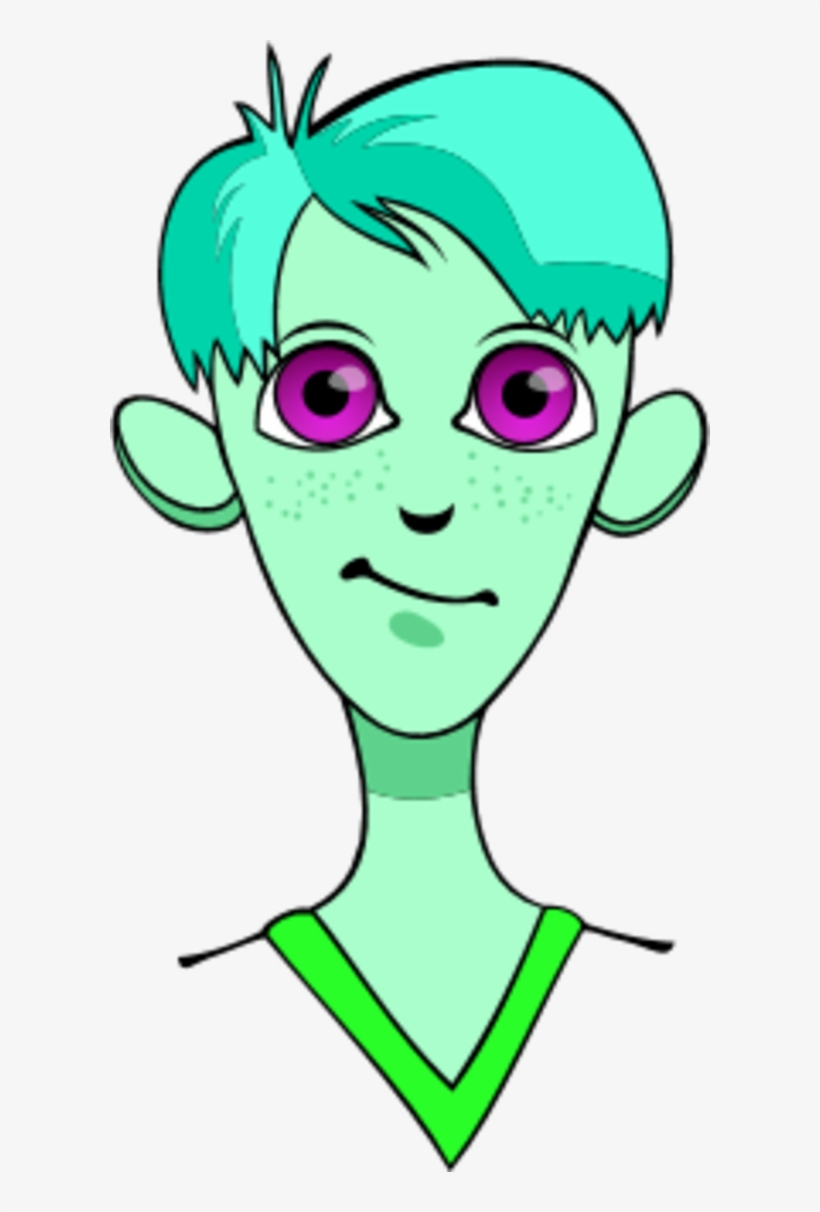 Boy Blonde Hair Smirking Big Eyes Vector N2 - Clip Art, transparent png #2895366