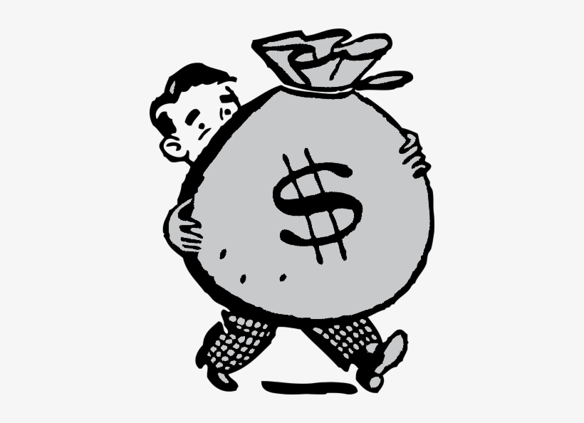 Previous Image - Cartoon Man Holding Money, transparent png #2895580