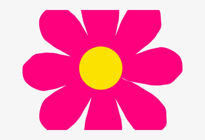 Petal Clipart Bright Flower - Flower In Spring Cartoon, transparent png #2895644