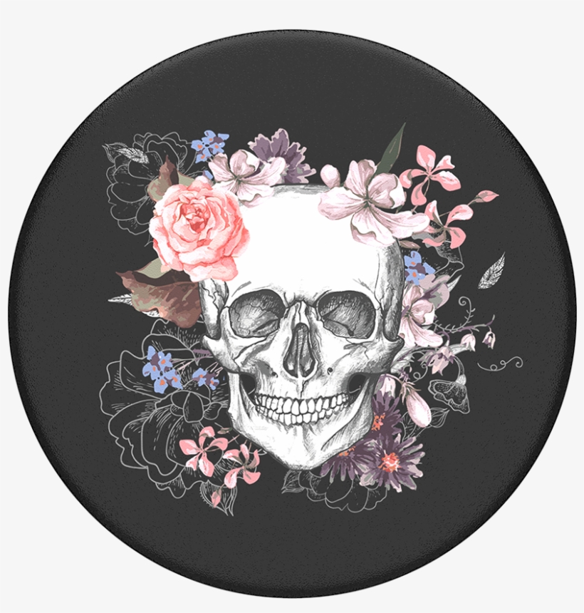 Death Petal - Floral Skull, transparent png #2895693