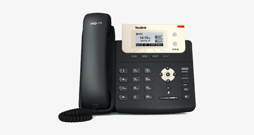Sip T21p E2 - Yealink Sip-t21p E2 Voip Phone, transparent png #2895989