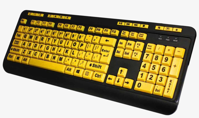 1175 X 656 - Adesso Easytouch 132 - Florescent Yellow Multimedia, transparent png #2896176