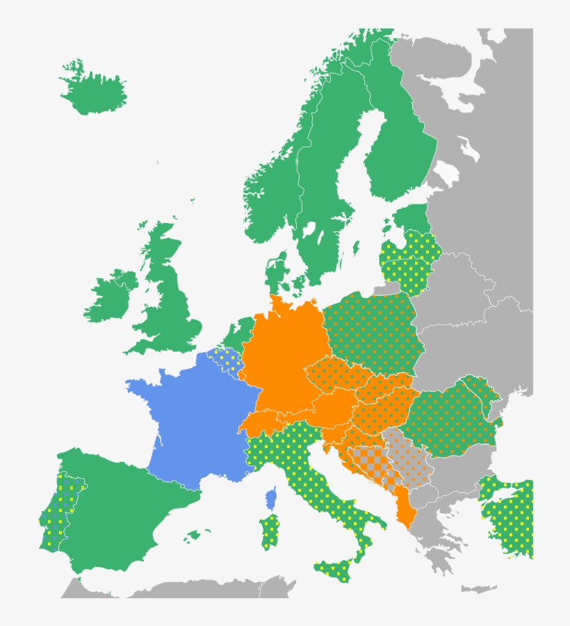 Latin Keyboard Layouts By Country In Europe Map - Country In The Heart Of Europe, transparent png #2896249