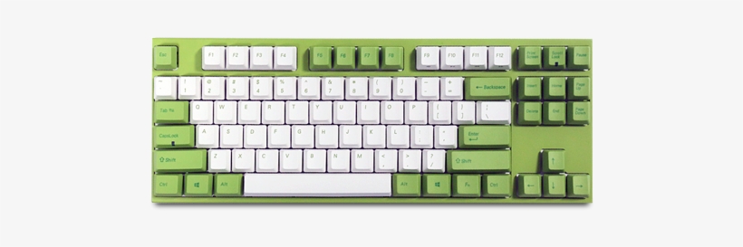 80% Keyboard - Mighty Tronics Top Print White Gray Mixed Thick Pbt, transparent png #2896330