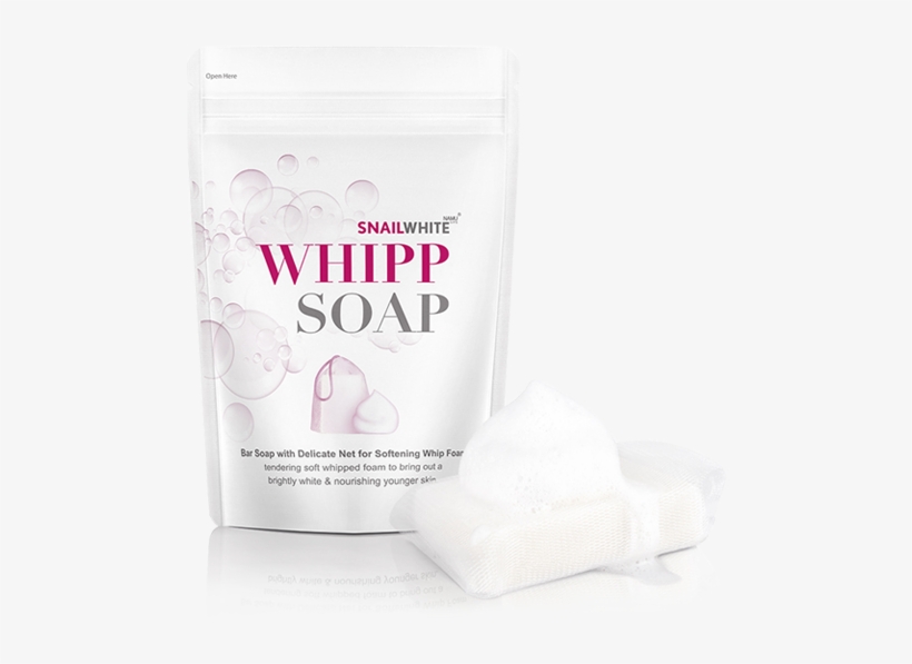 Sunflower Oil Concentrate And Balloon Vine Extract - Snail White Whipp Bar Soap With Delicate Net For Softening, transparent png #2896383