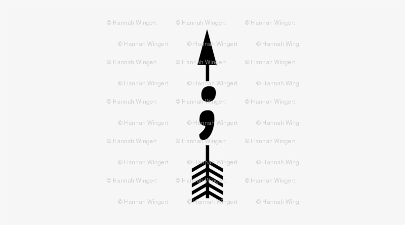 Semicolon Arrow - Spoonflower, Inc., transparent png #2896538