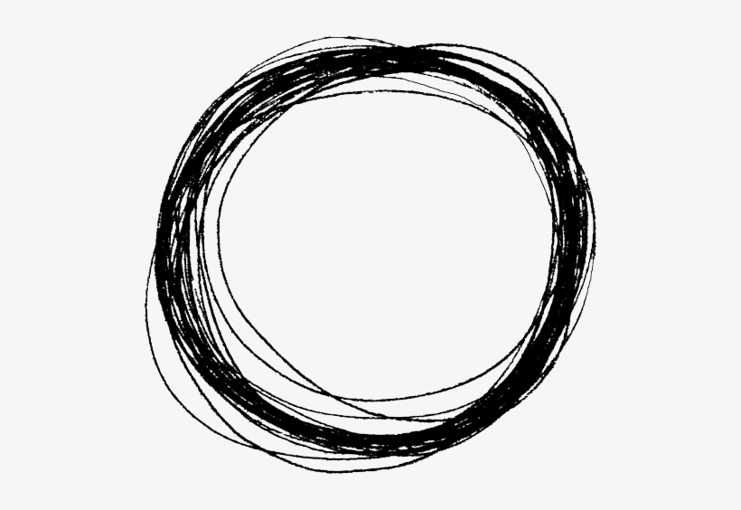 Scribble Circle - Scribble Circle Transparent Background, transparent png #2896635