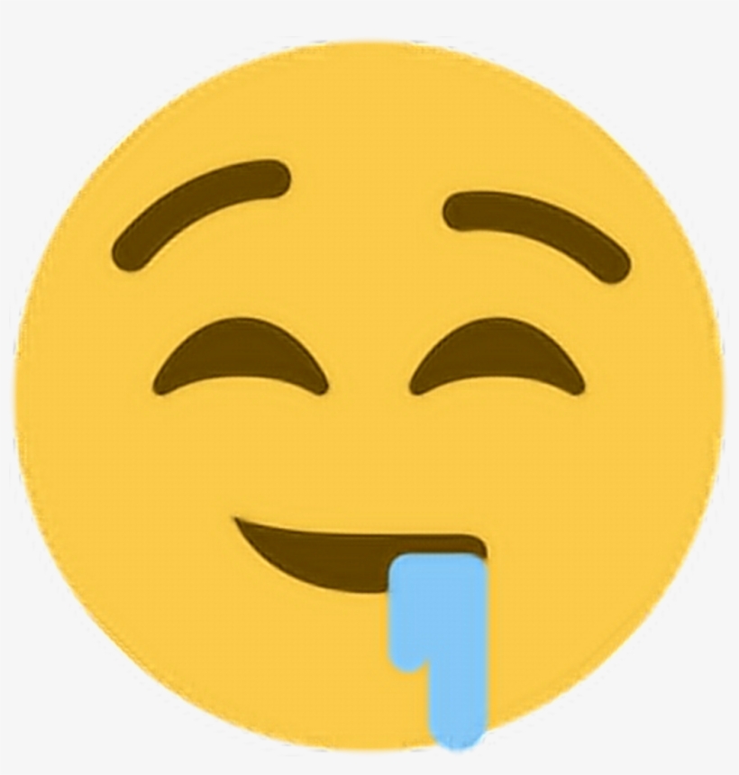 Happy Drool Salivate Saliva Hungry Emoji Emoticon Face - Emoji Sacando Baba, transparent png #2896752
