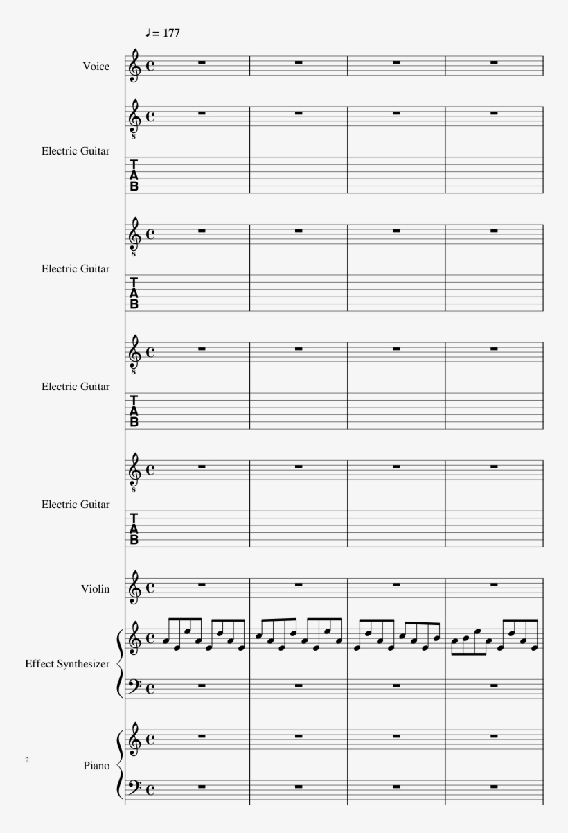 Rusty Nail Sheet Music Composed By Yoshiki 2 Of 72 - Plot, transparent png #2896796