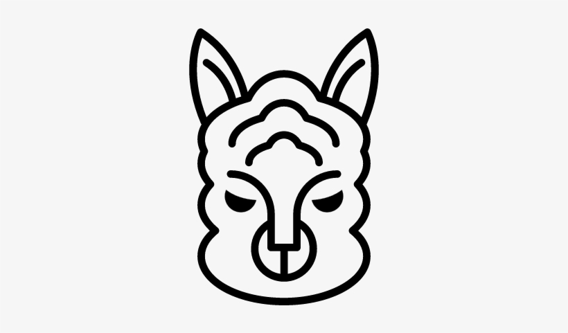 Sheep Face Outline Vector - Sheep Face, transparent png #2898028
