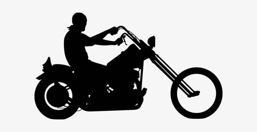 Chopper Motorcycle Silhouette, transparent png #2898103