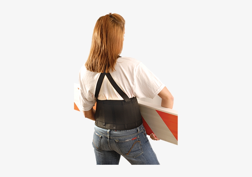 Value The Brute Work Safety Gear Occunomix - Occunomix Super Economy Back Support 3x Black, transparent png #2898358