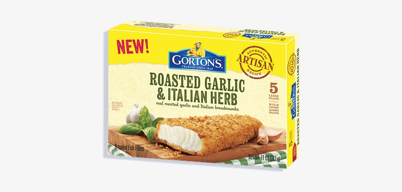Artisan Roastedgarlic - Garlic And Herb Fish Fillet Gorton's, transparent png #2898759