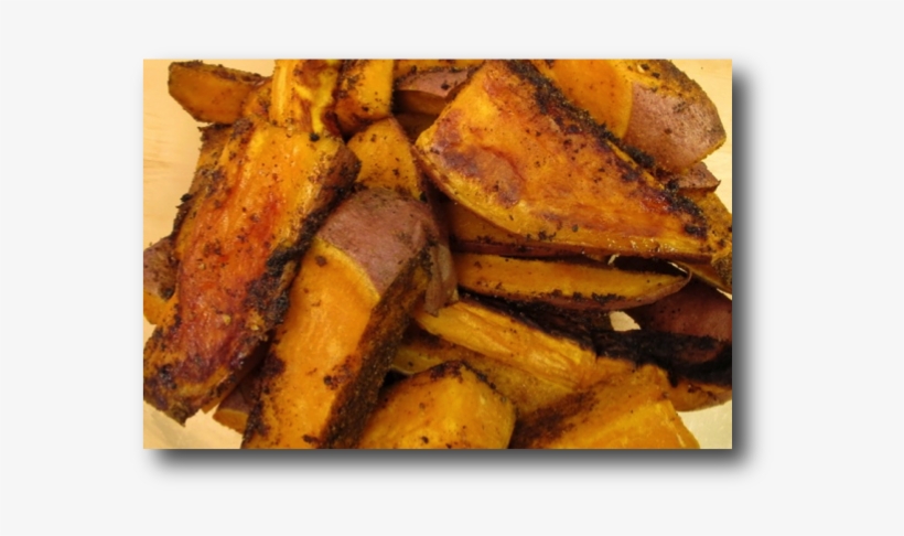 Oven Roasted Sweet Potato Fries - Potato Wedges, transparent png #2898983