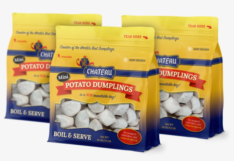 Case Of Mini Potato Dumplings - Dumplings Product, transparent png #2899004