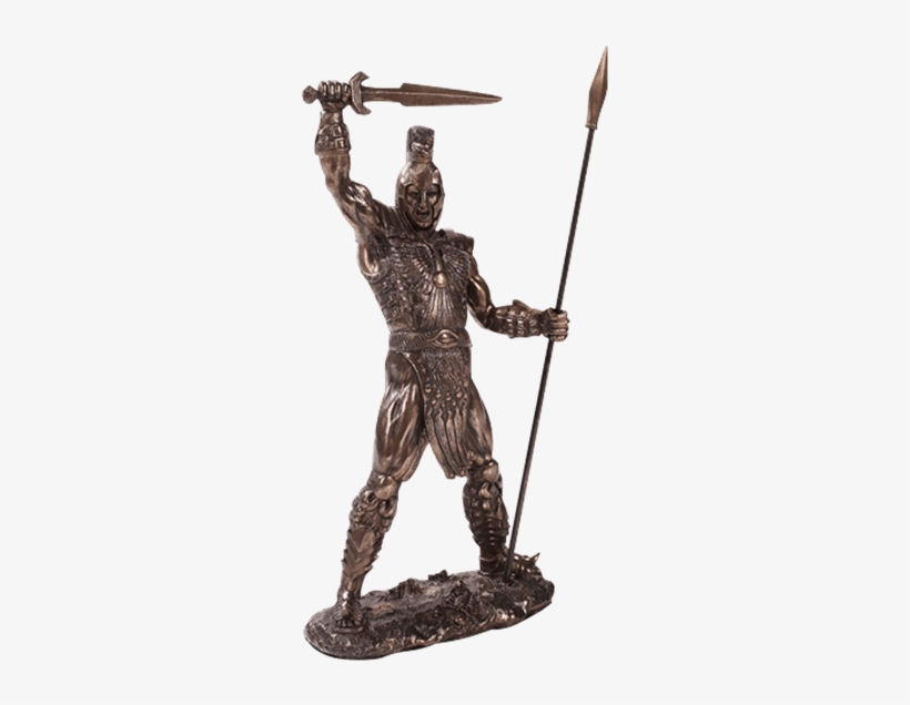 Bronze Achilles Statue - Achilles Greek Warrior Bronze, transparent png #2899033