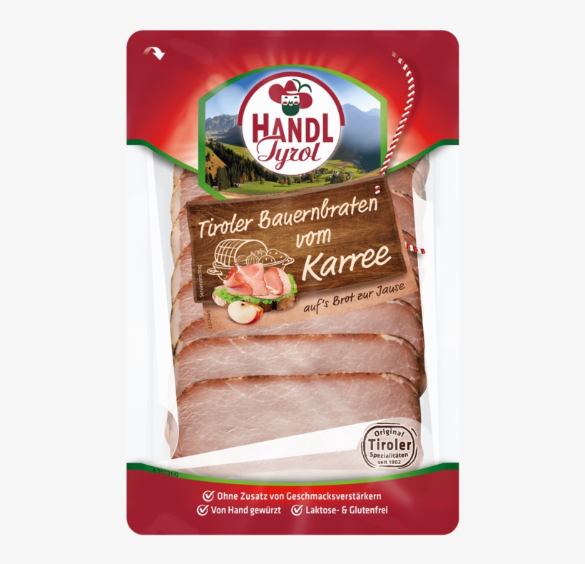 Tyrolean Roasted Loin Handl Tyrol - Handl Tiroler Bauchspeck - Wurst, transparent png #2899138