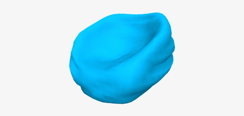 Cyan Beanbag - Blue Bean Bag Png, transparent png #2899167