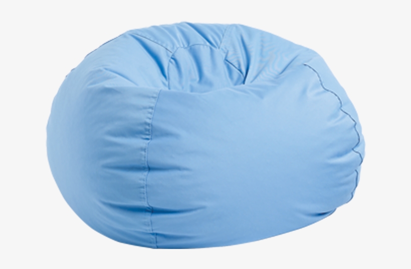 Bean Bag, Light Blue - Bean Bag Chair, transparent png #2899218