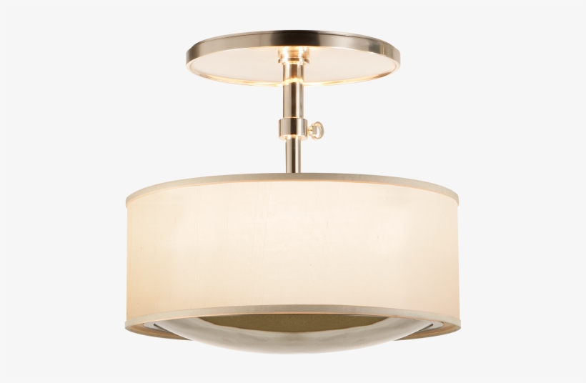 Reflection Semi-flush Hanging Shade In Soft Silver - Lampshade, transparent png #2899219